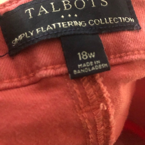 Talbots Coral Pink Simply Flattering Collection Pants - Picture 7 of 7